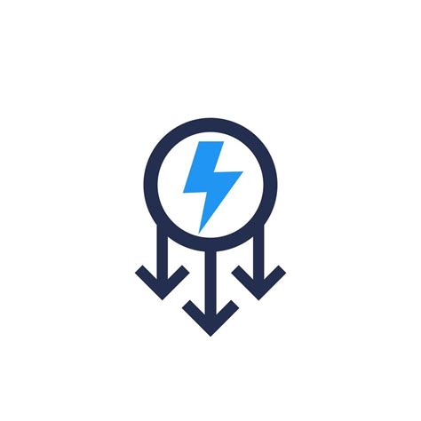 Power Consumption Decrease Icon Vector Vector Art At Vecteezy