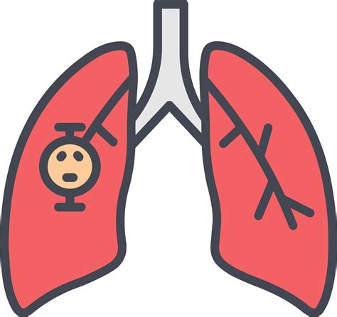 Lung Cancer Vector Icon 41816784 Vector Art At Vecteezy