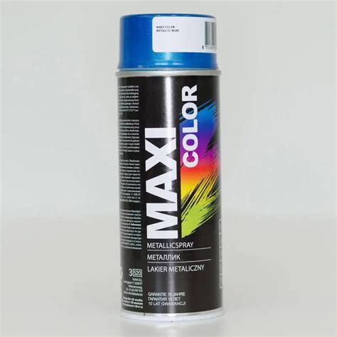 Farba SPRAY RAL Niebieski METALIK Maxi Color 400ML Maxi Color Farby W