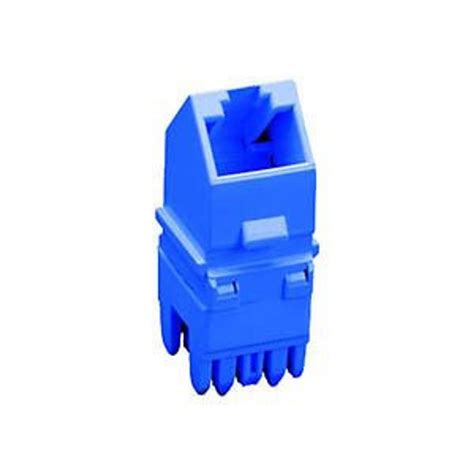 Cat 3 Angled E Z Jack Module Blue Allen Tel Products Inc