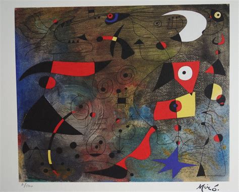 Fine Surrealist Limited Edition Print, Joan Miro, Signed & Numbered - Etsy