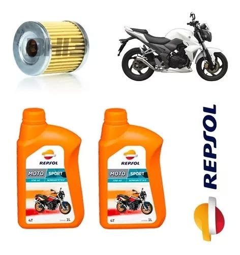 Kit Troca De Óleo Dafra Next 250 Repsol 10w40 Ffc053