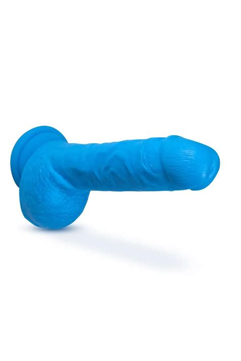 DUAL DENSITY DILDO NEON BLUE 22 CM Eros Sex Shop