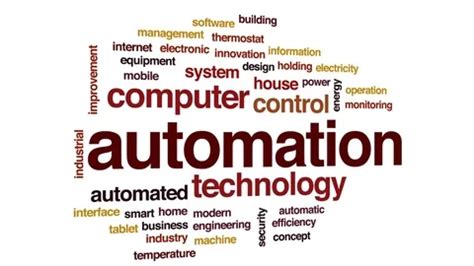 Automation Animated Word Cloud Text Des Stock Video Pond