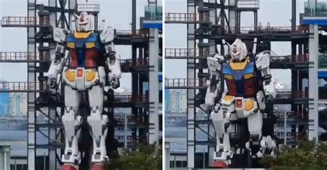 WATCH This Life Size Gundam Statue In Japan Actually Moves