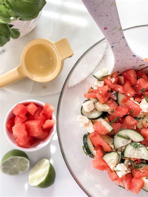 Refreshing Watermelon Salad Kristen Sellentin