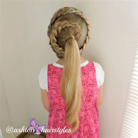 4 Strand Spiral Braid Into A Ponytail Love Spiral Braid Easy