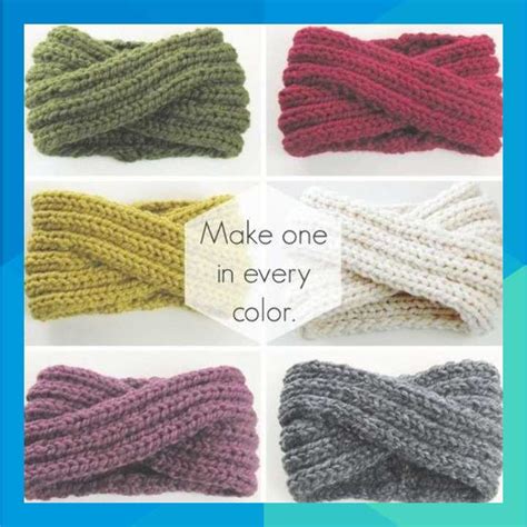 Cozy and stylish: Knit your own chunky headband for free