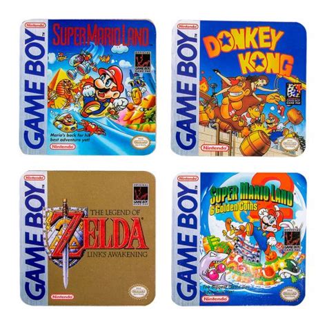 Nintendo: Slide Into Action Game Boy Box Art Coasters - Merchoid