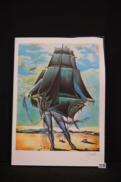 Sold At Auction Salvador Dalí Litho Gesigneerd In De Plaat