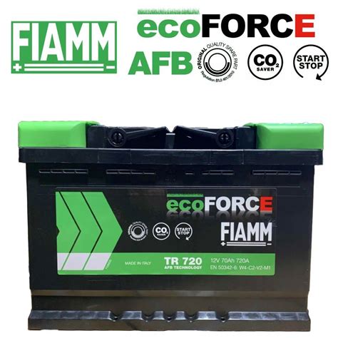 Batteria Auto Fiamm Start Stop Ecoforce Afb Ah A En Tr