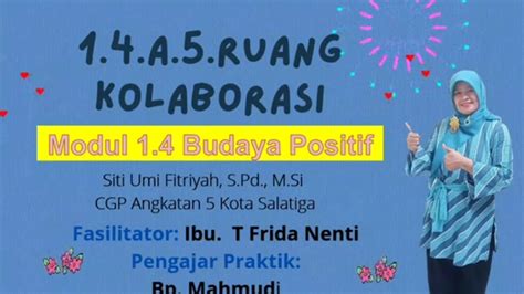 1 4 A 5 Ruang Kolaborasi Modul 1 4 Disiplin Positif YouTube