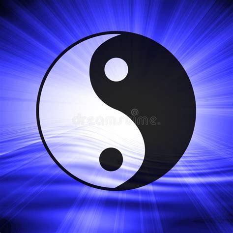 Symbole Spirituel De Yin Et De Yang Illustration De Vecteur