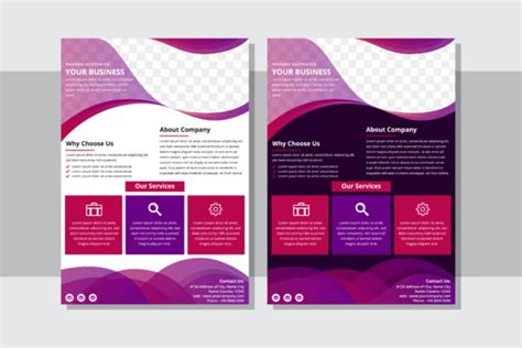 Vertical Flyer Purple Business Graphic By Noory Shopper Creative Fabrica