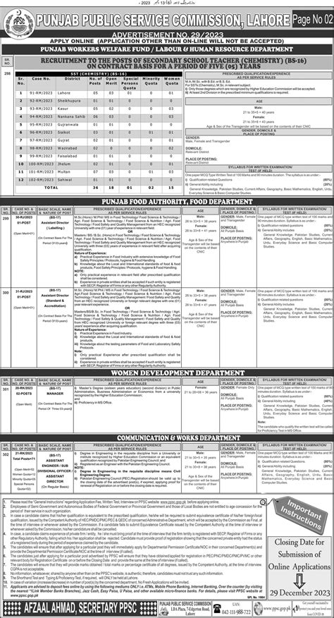 Secondary School Teachers (SSTs) Vacancies Through PPSC 2023• Galaxy World