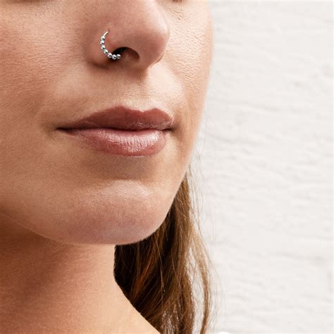 Silver Hoop Nose Piercing Hotsell Bellvalefarms