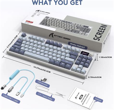 RK RGB Wireless Gasket Mechanical Keyboard Triple Mode Bluetooth G USB C Keys Hot