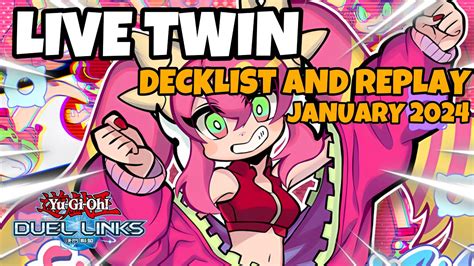 LIVE TWIN DUEL LINKS JANUARY 2024 RANKED DUEL REPLAY AND DECKLIST