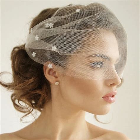 Buy Romantic Applique Flower Wedding Veils Hair Soft