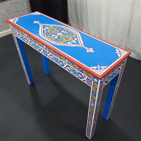 Blue Console Table - Etsy