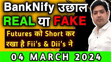 Nifty Prediction And Bank Nifty Analysis For Monday 04 March 2024