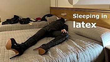 Sleeping Wearing Latex And High Boots XVIDEOS