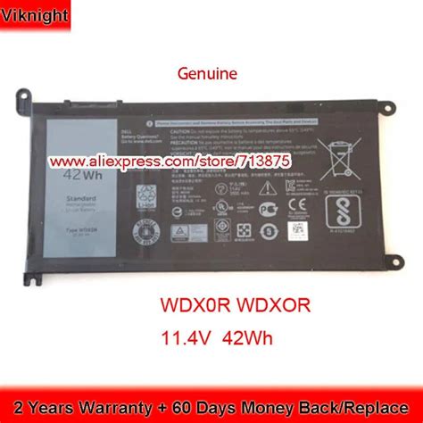 Genu Na Nova Bateria Wdxor Wdx0r T2jx4 Para Dell Inspiron P69g P69g001