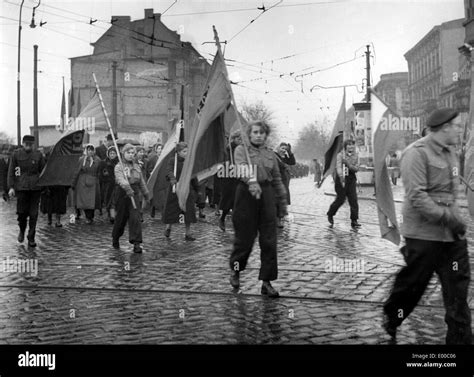 Members Of The Fdj In East Berlin Stock Photo Alamy