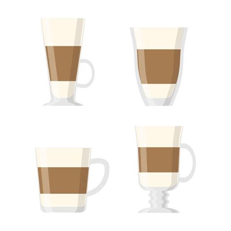 Café en estilo plano sobre fondo blanco icono de taza de café juego de