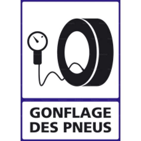 Panneau Gonflage Des Pneus Pictogramme