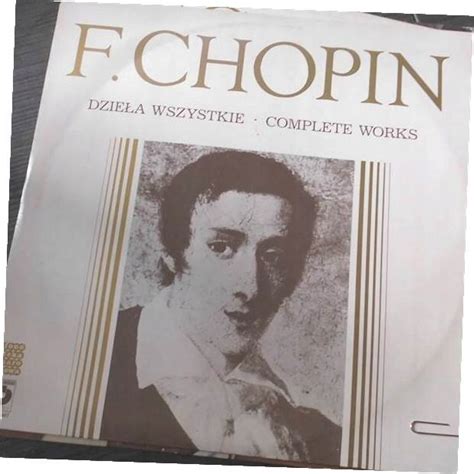 Dzie A Wszystkie Complete Wo Fr D Ric Chopin Sklepy