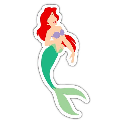 Princess Ariel Sticker Princess Sticker Minimalist Etsy