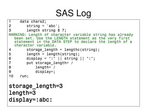 Ppt An Introduction To Sas Character Functions Including Some New