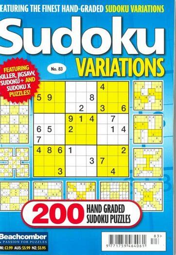 Sudoku Variations Magazine Suscripción Revistas en Ingles