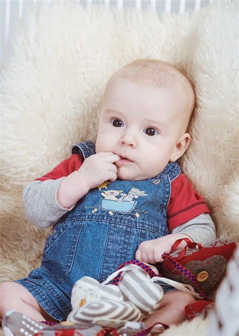 Portrait of a Child in the Studio Stock Photo - Image of little ...