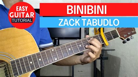 Binibini Zack Tabudlo Easy Guitar Chords Youtube