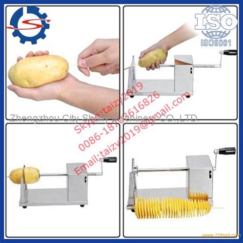 popular electric spiral potato cutter/manual spiral potato cutter ...