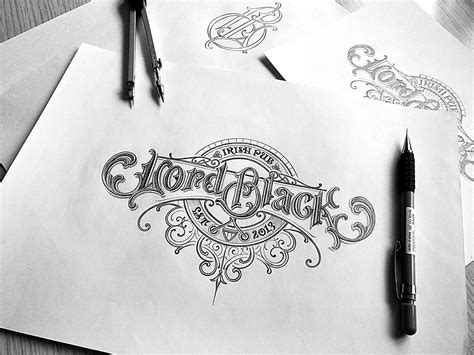 Hand Drawn Monograms And Lettering Collection 2016 2017 On Behance