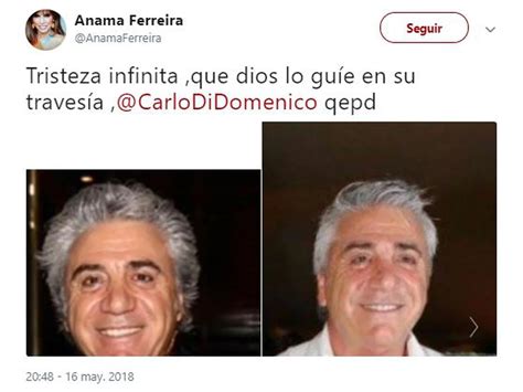 Los Famosos Despidieron A Carlo Di Domenico En Las Redes Sociales Infobae