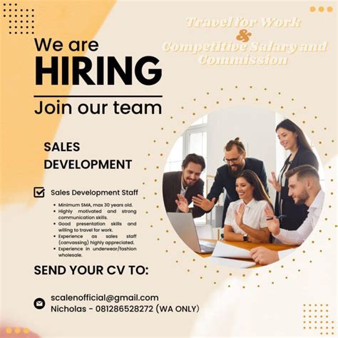 Lowongan Kerja Sales Development Staff Di Cv Citra Buana Jakartakerja