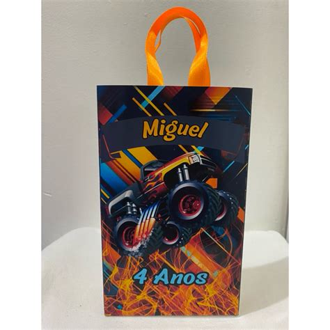 15 Lembrancinha Sacolinha Personalizada Carro Hot Wheels Shopee Brasil
