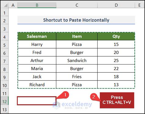 How to Copy Paste Vertical to Horizontal in Excel (2 Easy Ways)