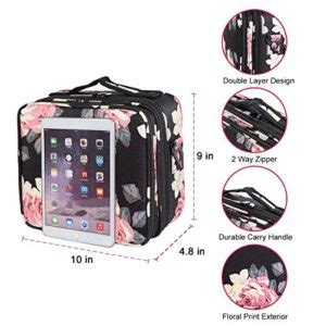 Kootek Travel Makeup Bag Layer Portable Train Cosmetic Case Organizer