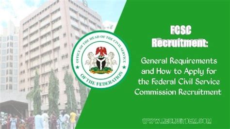 Federal Civil Service Commission Recruitment Application Form