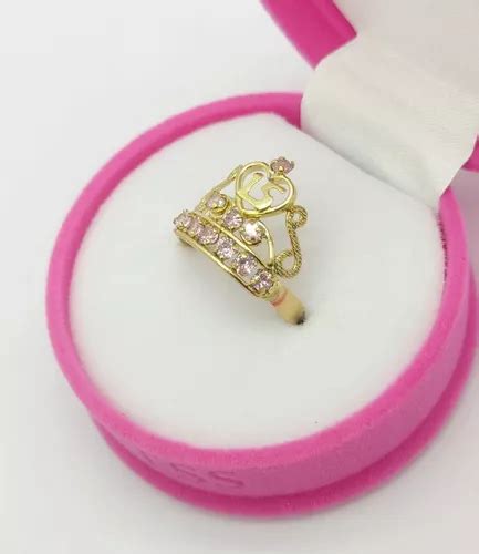 Anillo 15 Años Corona En Oro Laminado 18k Cuotas sin interés