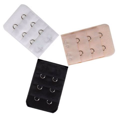 Bra Extender Hooks Clip Black White Nude Beige Womens Maternity Extender BIG W