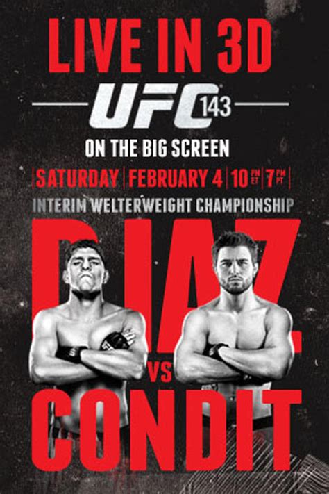 Ufc Live In D Carlos Condit Vs Nick Diaz Showtimes Fandango