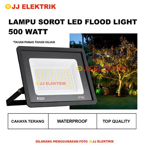 Jual Lampu Sorot Led W Flood Light Tembak Outdoor Watt Shopee