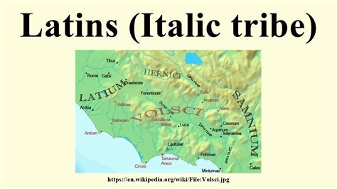 Latins Italic Tribe Youtube