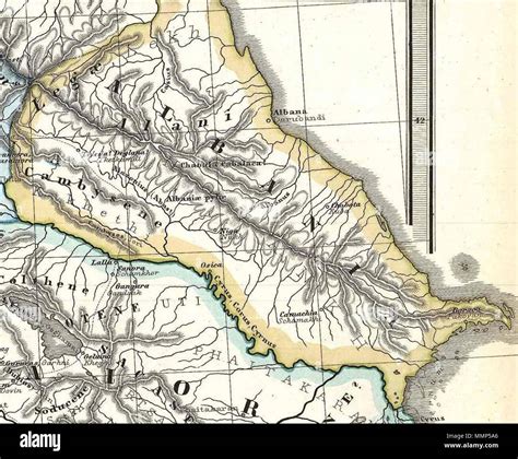 Inglese Albania Su Una Particolarmente Interessante Mappa Questo